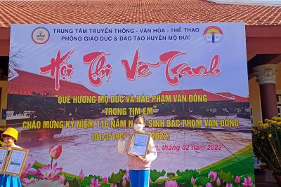 KẾT QUẢ THI VẼ TRANH “QUÊ HƯƠNG MỘ ĐỨC VÀ BÁC PHẠM VĂN ĐỒNG TRONG TIM EM” KẾT QUẢ THI VẼ TRANH “QUÊ HƯƠNG MỘ ĐỨC VÀ BÁC PHẠM VĂN ĐỒNG TRONG TIM EM”