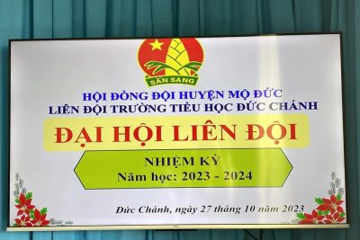 Đại hội Liên đội Trường Tiểu học Đức Chánh Nhiệm kỳ: 2023-2024 Đại hội Liên đội Trường Tiểu học Đức Chánh Nhiệm kỳ: 2023-2024