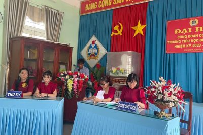 Đại hội CĐCS trường tiểu học Đức Chánh giai đoạn 2023-2028 Đại hội CĐCS trường tiểu học Đức Chánh giai đoạn 2023-2028